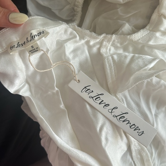 For Love and Lemons x REVOLVE Willow Gown in White - Picture 4 of 4